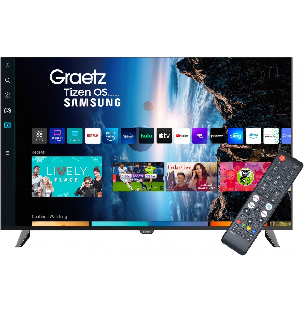 Graetz TV 32″ Smart GR32T2940 2K HD HDR10 Tizen By Samsung