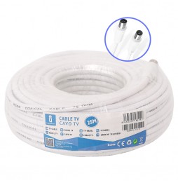 Aigostar Cavo TV 25m Coassiale Schermato Alta...