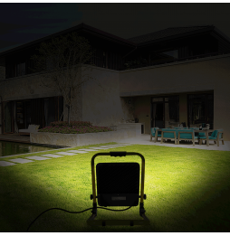 Aigostar Faretto da Cantiere LED 10W Pressofuso IP65 Cavo 1,8 Metri  6500K