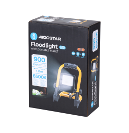 Aigostar Faretto da Cantiere LED 10W Pressofuso IP65 Cavo 1,8 Metri  6500K