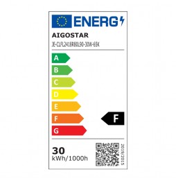 Aigostar Faretto da Cantiere LED 30W Pressofuso IP65 Cavo 1,8 Metri  6500K