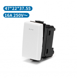 Aigostar Pulsante Bianco Serie ABM 16A Compatibile BTicino Matix