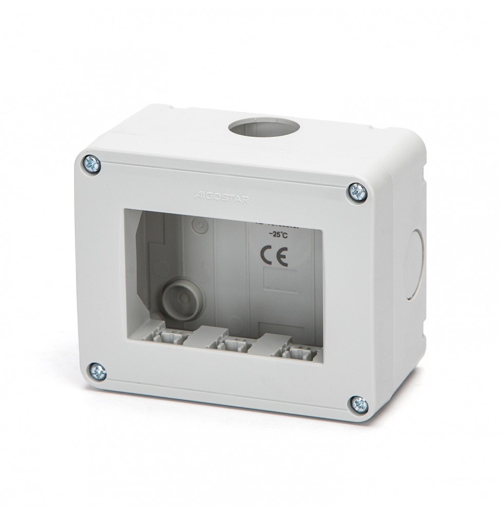 Aigostar cassetta elettrica portafrutti a 3 vie da superficie compatibile Serie BTicino Matix