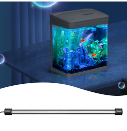 Nobleza Lampada LED Acquario Immersione 40cm Luce Blu 2W IPX7 a Ventosa