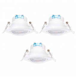 Aigostar faretti LED E6 incasso orientabili 3 pz 5W 6500K luce fredda