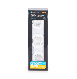 Aigostar faretti LED E6 incasso orientabili 3 pz 5W 3000K luce calda