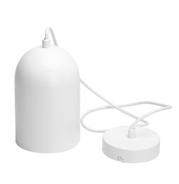 Aigostar Lampadario A Sospensione Moderno E27 Max 40W Acciaio Bianco