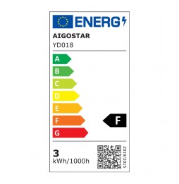 Aigostar Lampada Scrivania LED Solare Touch Dimmer 3W 3000K IP54 Bianca