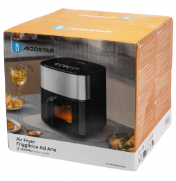 Aigostar Friggitrice ad Aria 8L 2000W Senza Olio Cottura Rapida Timer 60 Min