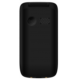 Saiet SCUDO TRE+ Cellulare per Anziani con Tasto SOS e Audio Amplificato Nero