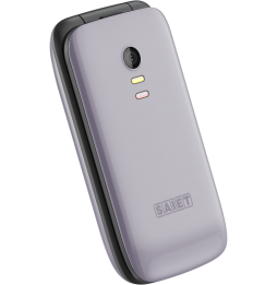 Saiet SCUDO TRE – Cellulare con Sportellino per Anziani, Tasti Grandi, SOS e Audio Potenziato Grigio