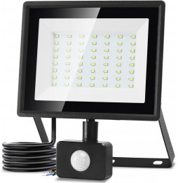 Aigostar Faro Faretto LED 50W con Sensore di...