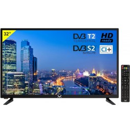 Majestic TVD 232 S2 LED V6 – TV 32" HD Ready con DVB-T2/S2, USB e Telecomando