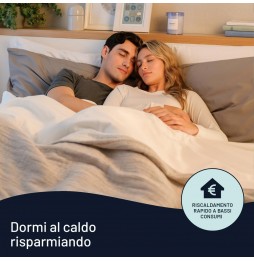 Imetec Scaldasonno Adapto Matrimoniale Rapido 100% Cotone 150x160