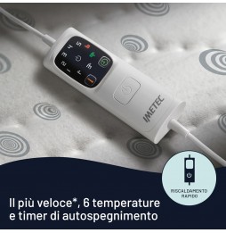Imetec Scaldasonno Adapto Matrimoniale Rapido 100% Cotone 150x160
