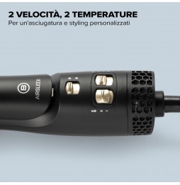 Imetec Bellissima AirSleek Piastra Aria 2 in 1 Asciuga e Liscia Ceramica Cheratina