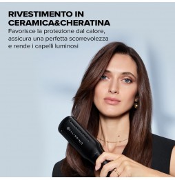 Imetec Bellissima AirSleek Piastra Aria 2 in 1 Asciuga e Liscia Ceramica Cheratina