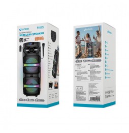 Unico BS9370 USB TF FM Cassa karaoke Bluetooth DJ Party Speaker 30W luci LED
