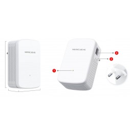 TP Link Mercusys ME20 Range Extender WiFi AC750 Dual Band Fast Ethernet