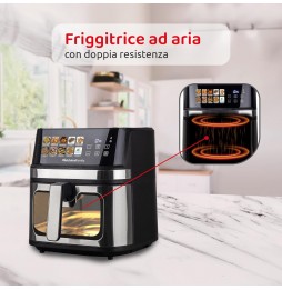 Melchioni Friggitrice Aria Gaia Plus 8L Doppia Resistenza 2200W 10 Programmi