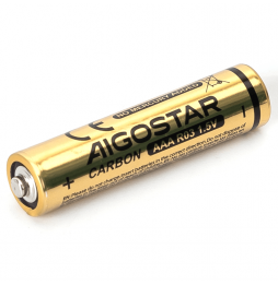 Aigostar Batterie AAA Mini Stilo Zinco Carbone 1.5V Set 36 Pezzi