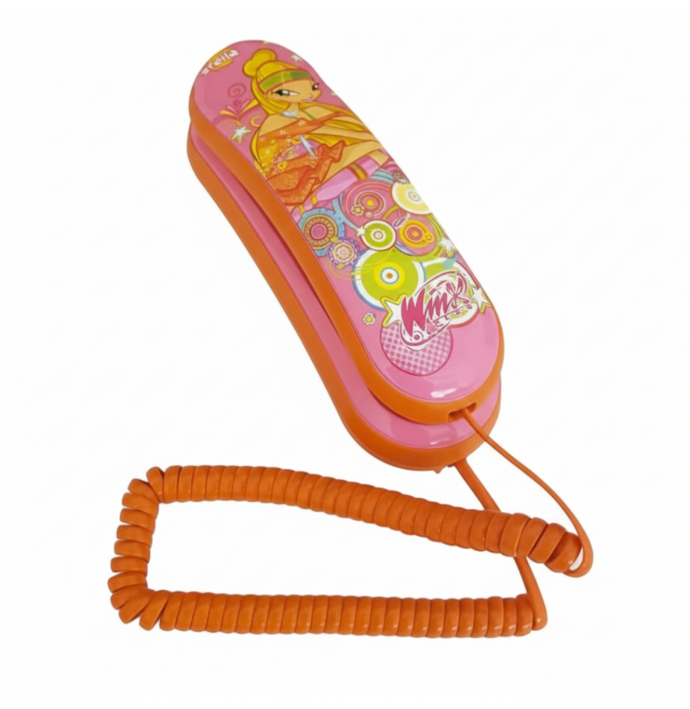 Master Telefono Fisso Winx Stella Disney con Filo Volume Regolabile