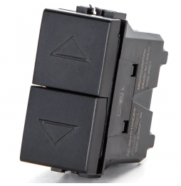 Aigostar Pulsante Tapparella Nero Tipo Italiano Compatibile BTicino Living