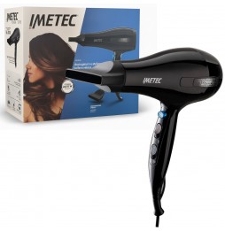 Imetec Asciugacapelli 2200 Watt 8 Comb Aria Temp Ioni Colpo Freddo Concentratore