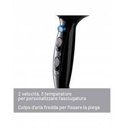 Imetec Asciugacapelli 2200 Watt 8 Comb Aria Temp Ioni Colpo Freddo Concentratore