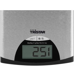 Tristar KW-2435 Bilancia da Cucina Digitale Extra Piatta 5kg Precisione 1g