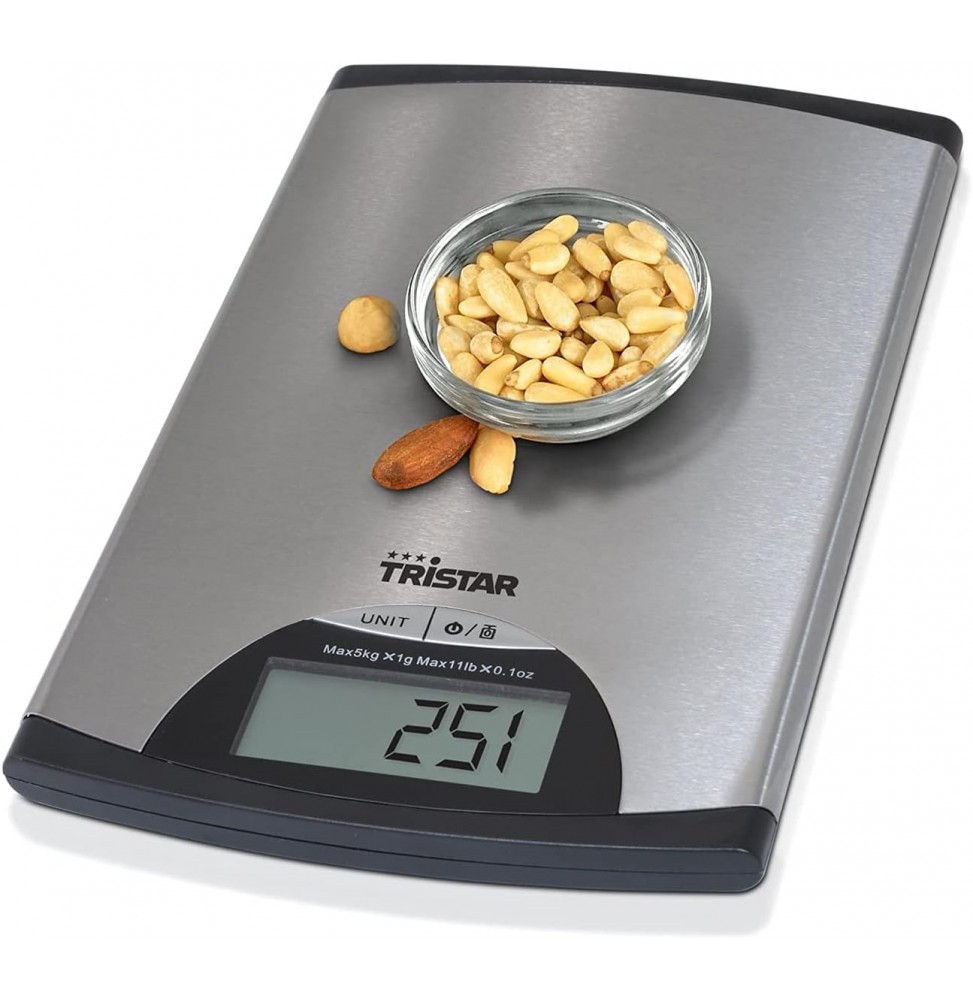 Tristar KW-2435 Bilancia da Cucina Digitale Extra Piatta 5kg Precisione 1g