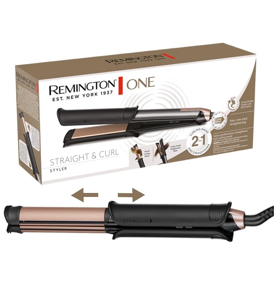 Remington S6077 ONE Styler Piastra Arricciacapelli 2in1 Digitale 150-230°C