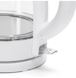 Aigostar Bollitore Elettrico in Vetro Borosilicato 1.7L 2200W Bianco Luce LED
