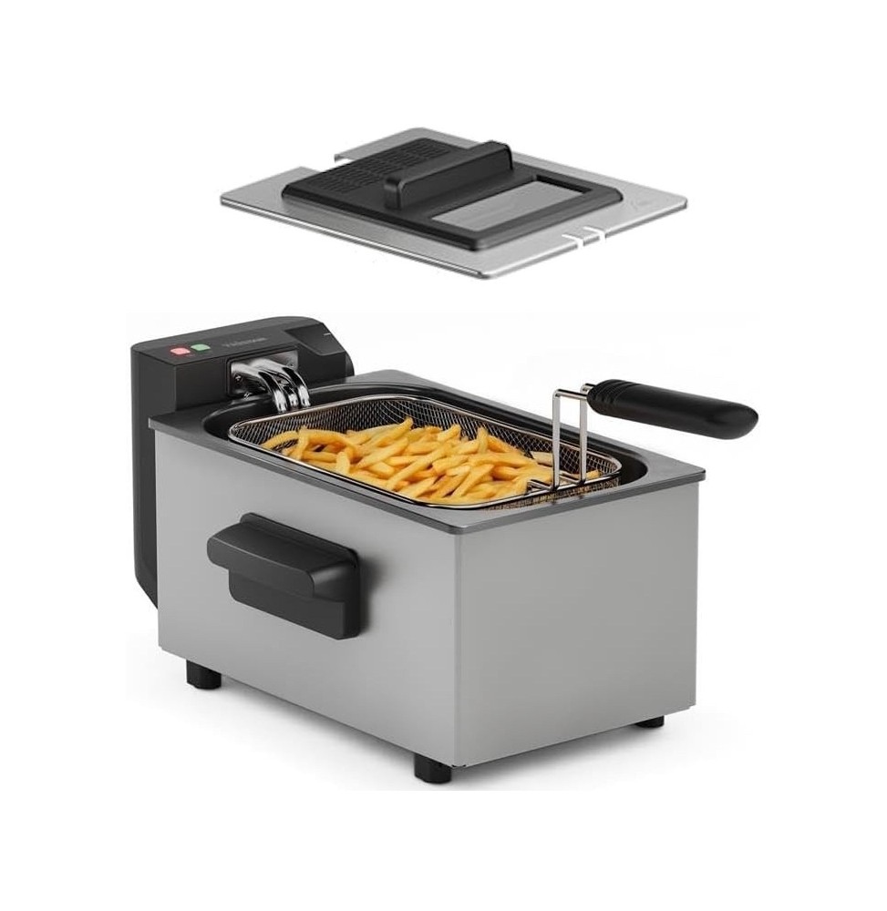 Tristar FR-9338 Friggitrice Olio 3L Acciaio Inox 2000W Zona Fredda Professionale