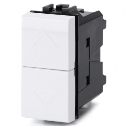 Aigostar Pulsante Tapparella Bianco Tipo Italiano Compatibile BTicino Living
