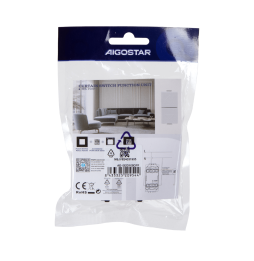 Aigostar Pulsante Tapparella Bianco Tipo Italiano Compatibile BTicino Matix