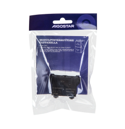 Aigostar Pulsante Tapparella Bianco Tipo Italiano Compatibile Vimar Plana