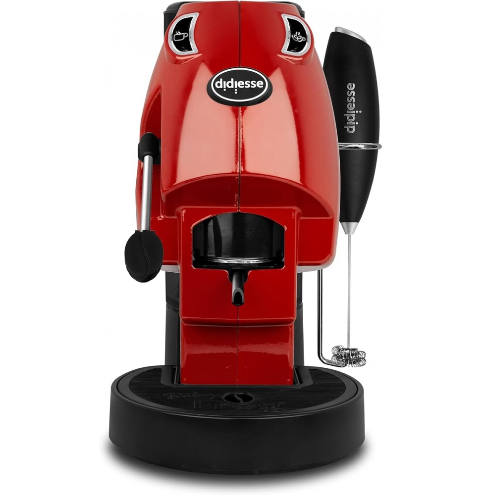 Didiesse Baby Frog Coffee & Tea Macchina Cialde ESE Frullino Acqua Calda Rosso