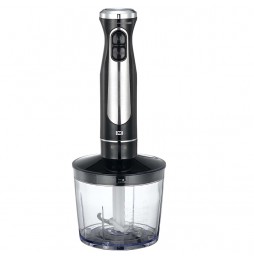 Melissa Set Frullatore Immersione 600W 3in1 Tritatutto Frusta Misurino Inox Nero
