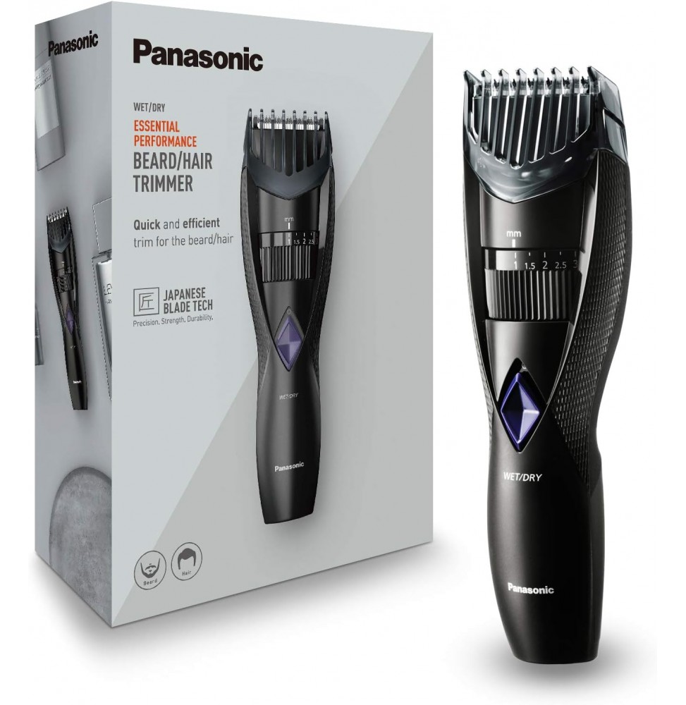 Panasonic ER-GB37-K503 Regolabarba Tagliacapelli Wet & Dry Impermeabile Nero
