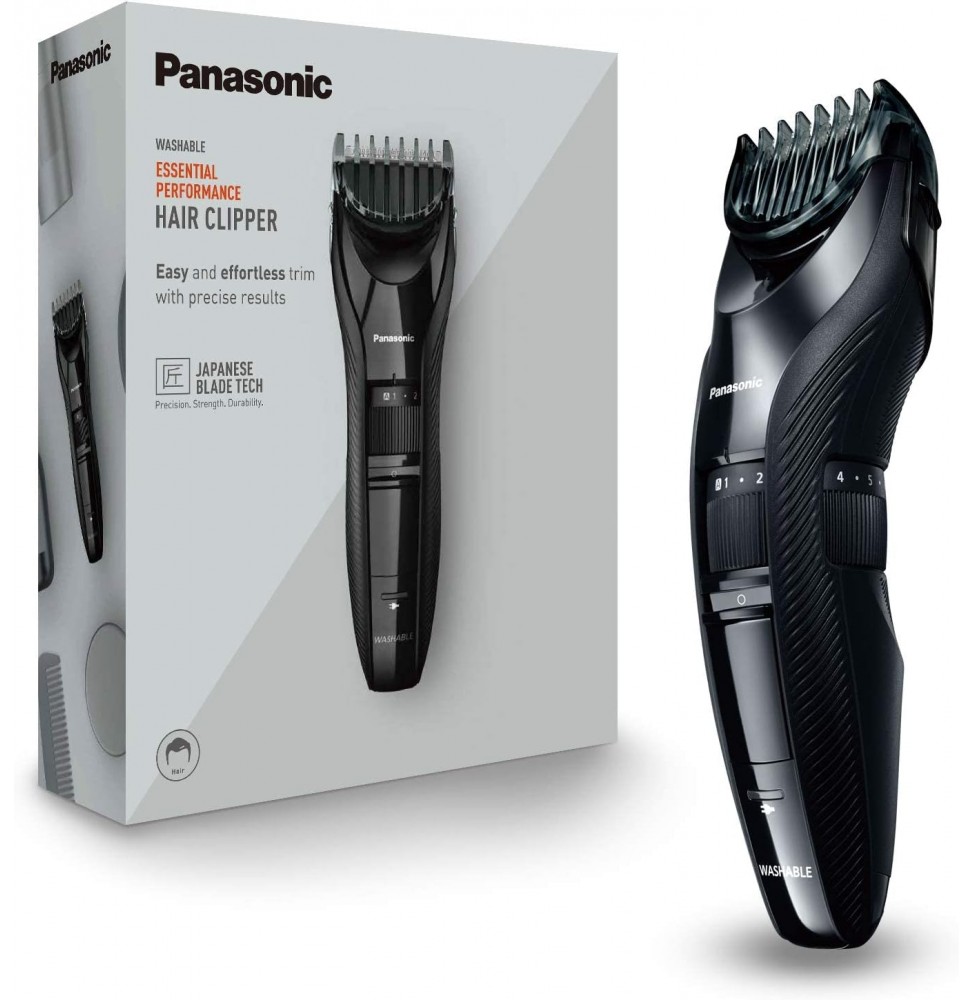 Panasonic ER-GC53-K503 Tagliacapelli Uomo Impermeabile Wireless 19 Regolazioni