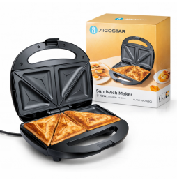 Aigostar Piastra Sandwich Tostiera 750W...