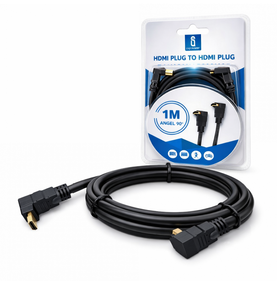 Aigostar Cavo HDMI 1m Nero Alta Velocità Audio Video HD Computer TV Monitor Pro