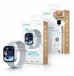 Unico Smartwatch Sport WS2175 Funzione AI Chiamate HD BT Silver 2" LED Cardio