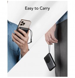 Veger MagOn Powerbank 10000 mAh MagSafe PD 20W Ricarica Induttiva Wireless Nero