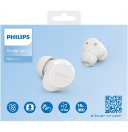 Philips TAT1209 Cuffie Auricolari Wireless TWS Bluetooth 5.3 IPX4 Bianche