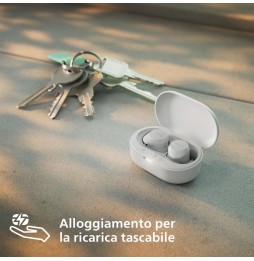 Philips TAT1209 Cuffie Auricolari Wireless TWS Bluetooth 5.3 IPX4 Bianche