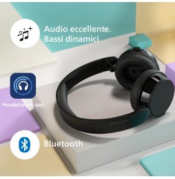 Philips TAH4209 Cuffie Wireless Bluetooth 5.3 Over-Ear 55 Ore Bianco