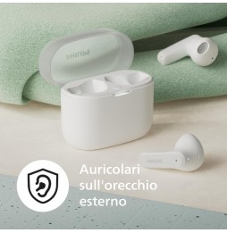 Philips TAT2139 Cuffie Auricolari TWS Bluetooth 5.3 Bassi Dinamici IPX4 Bianco