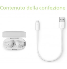 Philips TAT2139 Cuffie Auricolari TWS Bluetooth 5.3 Bassi Dinamici IPX4 Bianco